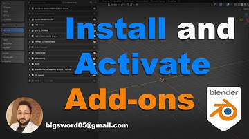 How to Install and Activate Add-ons in BLENDER