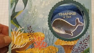 Stampin' Up! Peekaboo Slider Card with Whale Done Suite