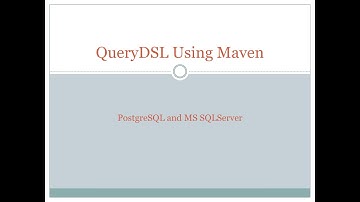 Querydsl using maven