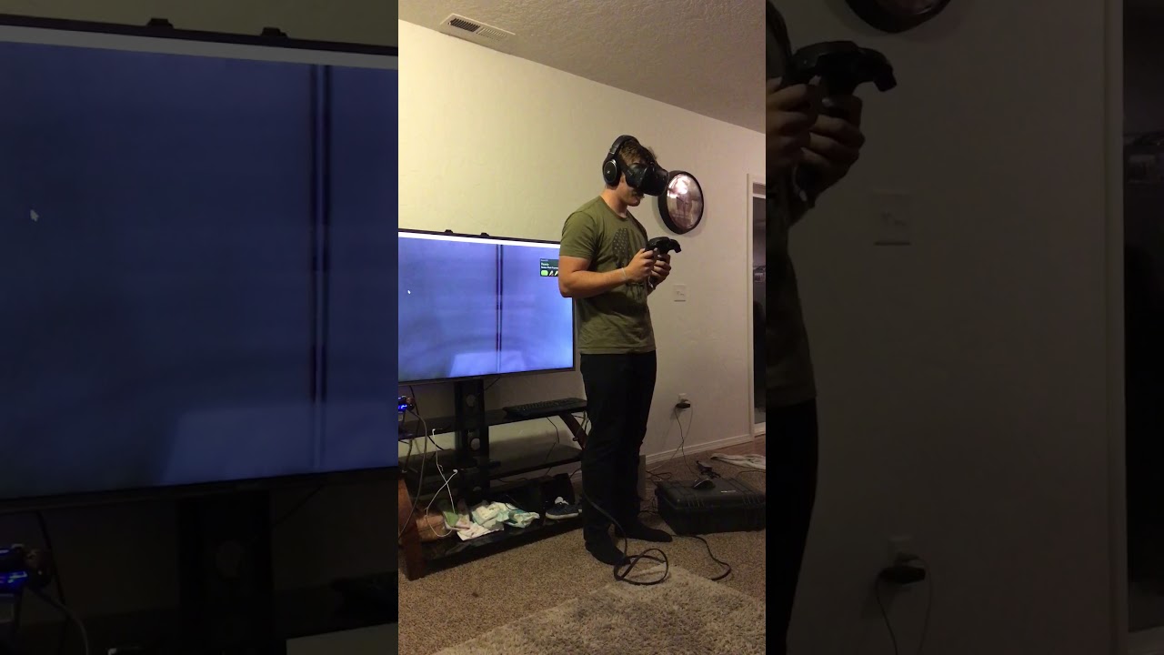 My buddy tried VR for the first time last night. I ended up with a broken TV