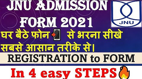 How to fill JNU APPLICATION FORM 2021|JNU Registration 2021|How to fill Jnu ma application form