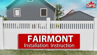Privacy Vinyl Fence Installation With Pickets On Top (Fairmont)