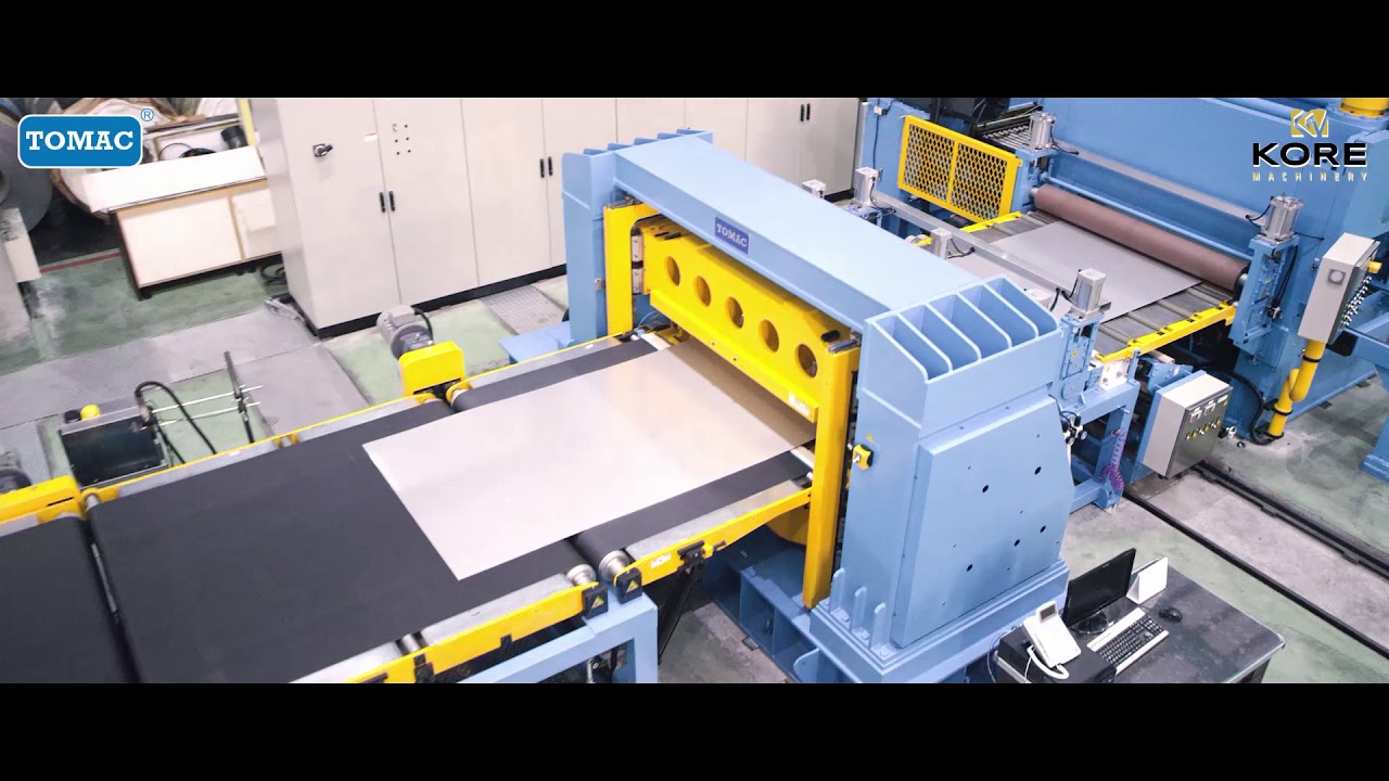 Rotary Shear Cut-To-Length Line for Stainless Steel and Aluminum - YouTube
