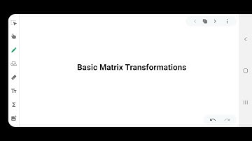 Basic Matrix Transformations /// Elementary linear algebra /// Fourth Semester BSc Core Mathematics