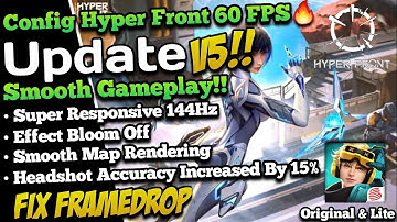 New‼️CONFIG SUPER RESPONSIVE 144HZ Smooth Gameplay | Hyper Front