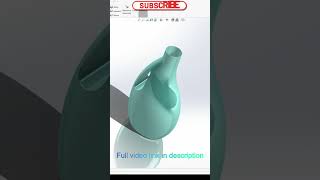 SolidWorks Liquid Detergent Bottle | Surface Modeling, Trim Surface & Continuous Curvature Fillet