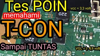 Mengenal & Memahami Test POINT Modul Board T-Con sampai Tuntas || model#1