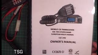 CRT Megapro UK CE-MultiNorm CB Radio (mobile)  - Service adjustments