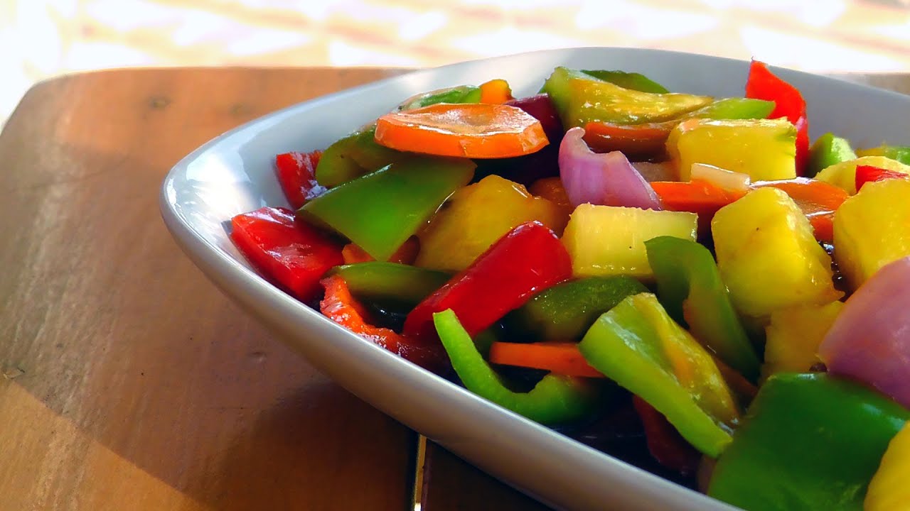 Chinesisches Süß Saures Gemüse - Vegan Vegetarisches Rezept - YouTube