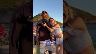 Melhores vídeos de Jaqueline Santos passando cantadas nas praias do Rj 😂 #shorts