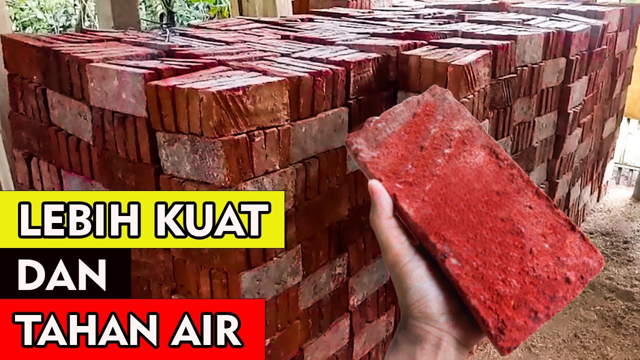 Cara pembuatan batu- bata merah | Lebih Kuat dan Tahan Air!!