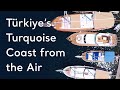 Trkiyes turquoise coast from the air  go trkiye
