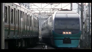 平日朝の横須賀線･湘南新宿ライン･JR相鉄直通線武蔵小杉駅（2部構成字幕入り）