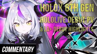 [Reaction] Hololive 6th Gen - Holox Debut PV & La+ Darkness Debut Highlights