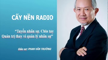 Nghệ thuật quản trị nhân sự: Bí mật chưa từng bật mí | Tác giả: GS. Phan Văn Trường | Cấy Nền Radio