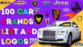 100  Car Brands List, Names and Car Logos By Country |  Car Company Logos, Car Logos & Names