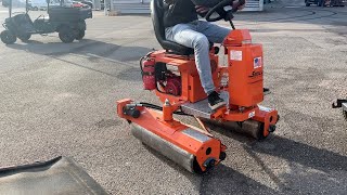 Köp Greenvält Salsco Gas greens roller HP11 med transportvagn på Klaravik