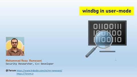 windbg in usermode - Chapter 0: Introduction