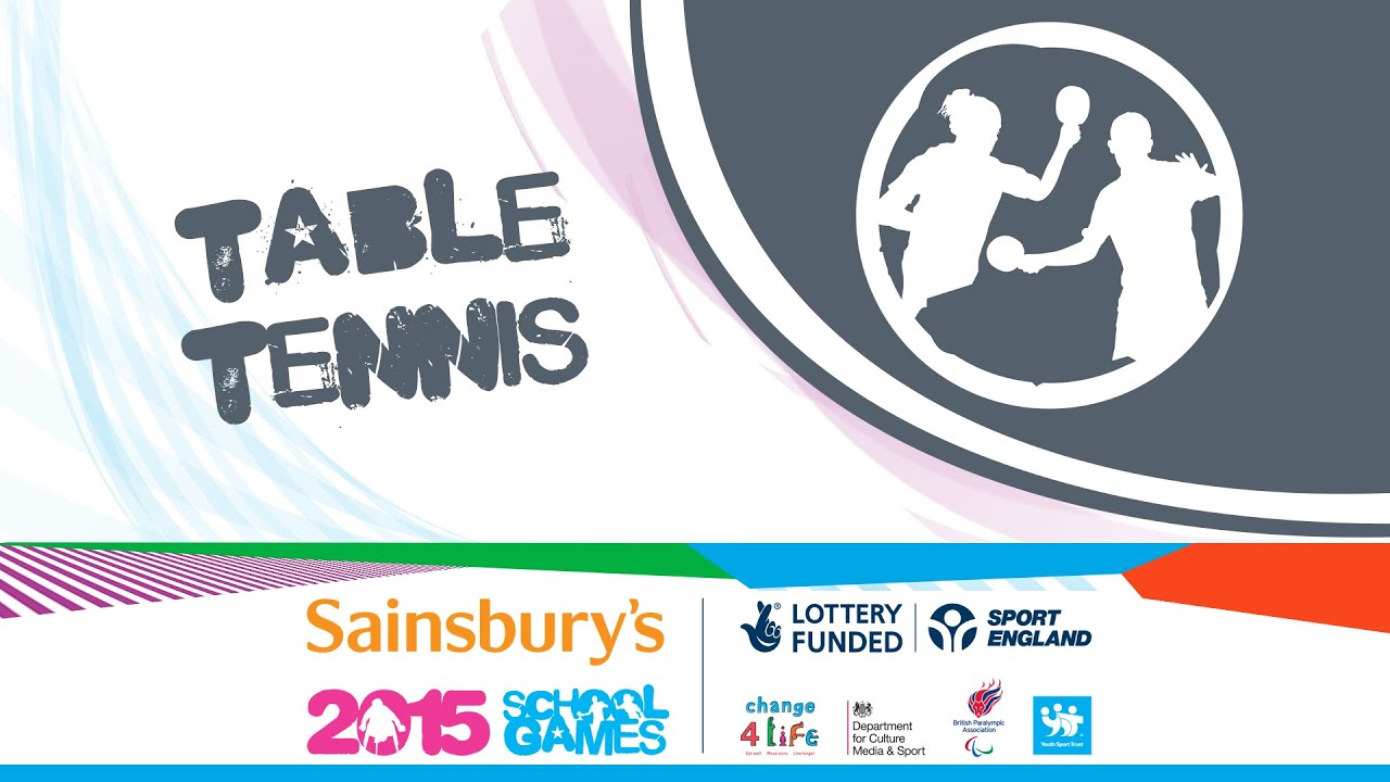 Sainsbury's 2015 School Games Table Tennis Day 3 YouTube