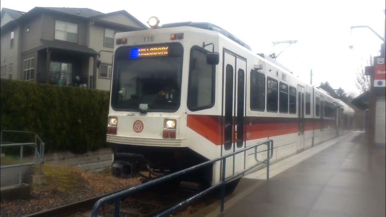 TriMet 116 at the station YouTube