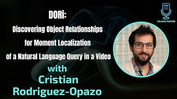 Talking Papers Podcast with Cristian Rodriguez-Opazo - DORi