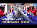 Rj45 patch cord manufacturing process