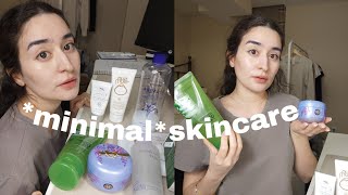 What is in my *MINIMAL* skincare? Subbie Request! | Tatcha, Sunbum, Hatomugi, Innisfree, Sage