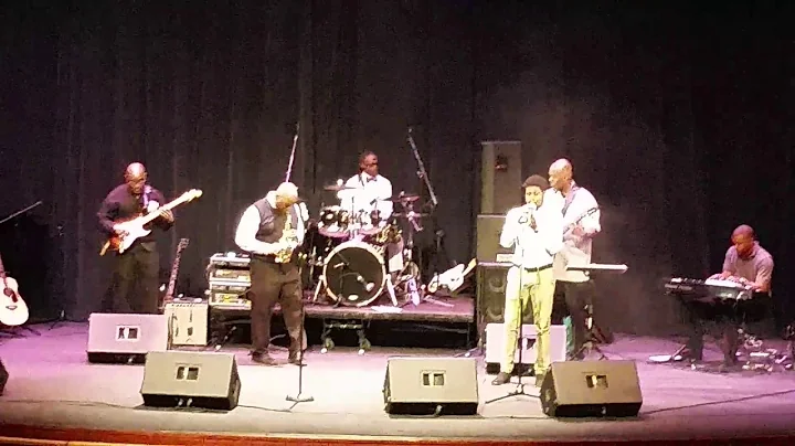 Keith Davenport jr. playing his trumpet