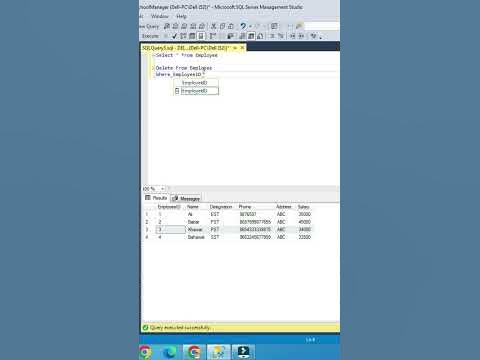 Delete Record From SQL Database | Learn SQL | Data Science2023 - YouTube