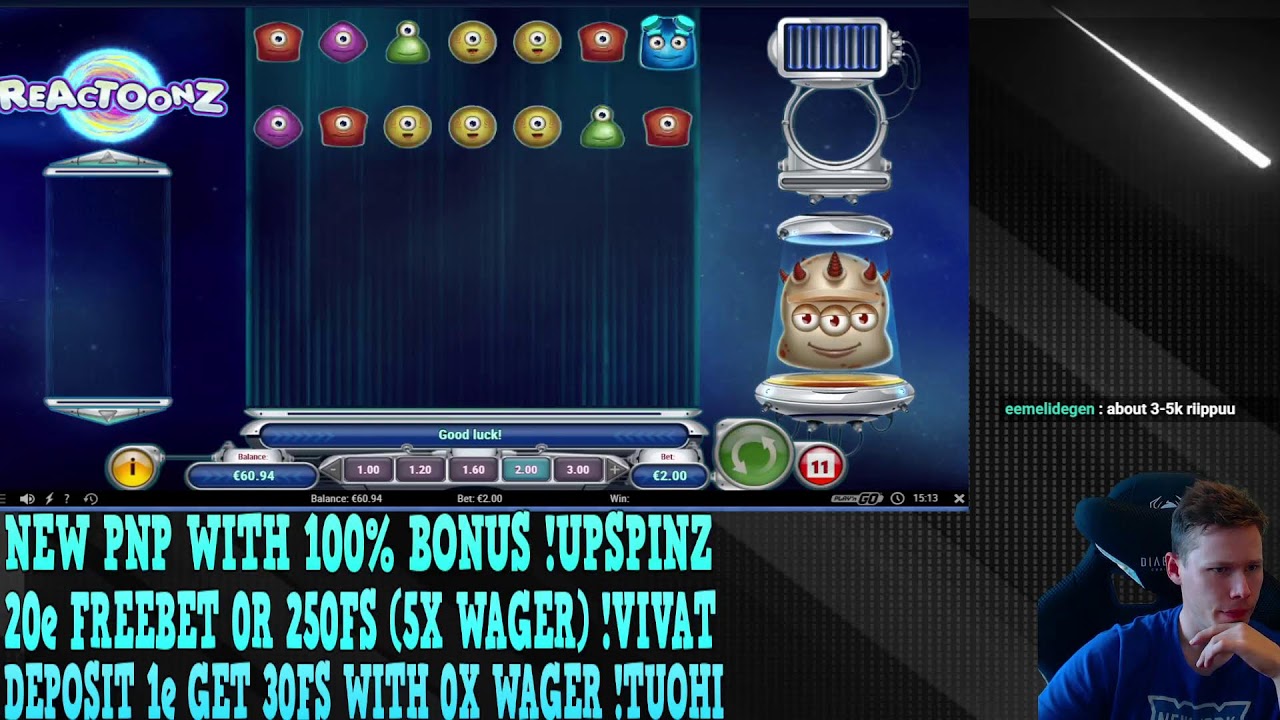 BONUSHUNT AT 11:30|!VIVAT 20e FREEBET|!UPSPINZ PNP + 100% BONUS|!TUOHI DEP 1e GET 30 FS 0x WAGER