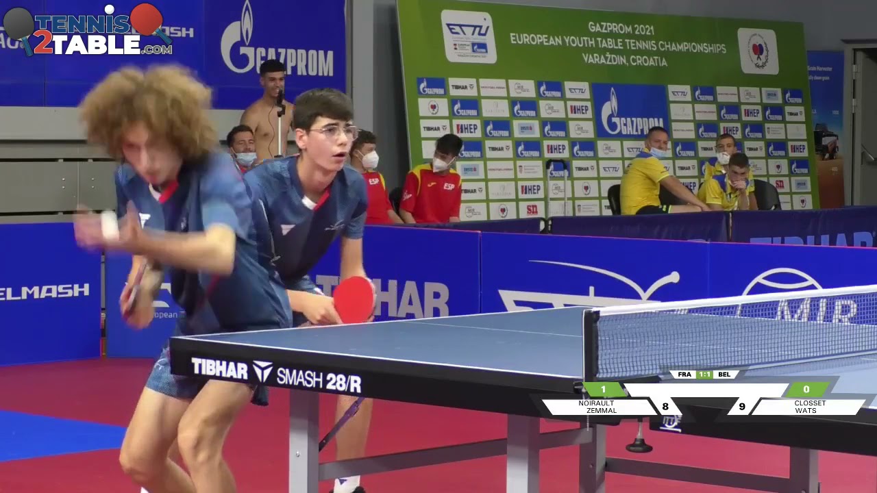 T.Closset - X.Wats (BEL) - A.Noirault - E.Zemmal (FRA) - Championnats d'Europe Cadets 2021