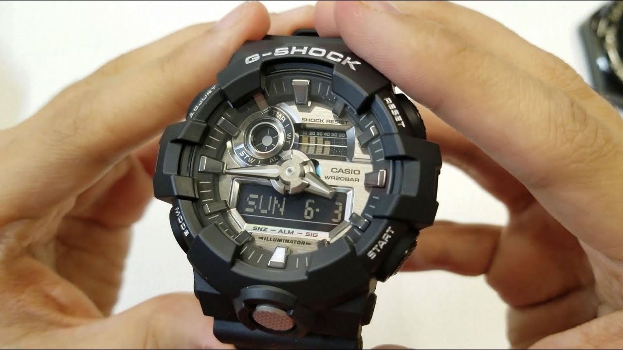 カシオ CASIO G-SHOCK GA-710 - 1A2JF レビュー - YouTube