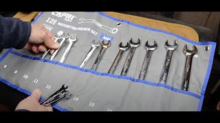 Snap On in a Capri Ratcheting Wrench Roll? Gearwrench too with options for metric & SAE and Numbers
