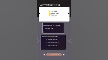 How to Custom Bullets in CSS. #coding #cssanimation #webdevelopment #python #css3animation