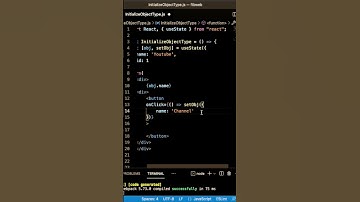 Object Declaration by using useState #usestate #reactjs #reacthooks #useeffect #coding #javascript