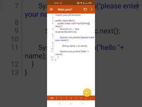 Taking Input from user and print it(Using JvDroid)