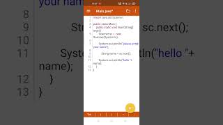 Taking Input from user and print it(Using JvDroid) screenshot 4