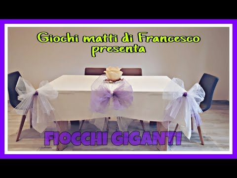 Come realizzare grandi  fiocchi decorativi in pochi gesti