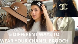 CHANEL BROOCH HOW TO STYLE IT IN 5 UNUSUAL AND NEW WAYS TO WEAR