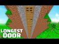 I found a LONGEST DOOR in Minecraft ! What's inside the SECRET DOOR ?