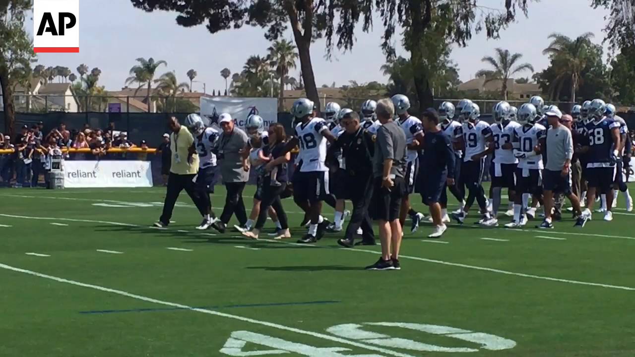 RAW VIDEO: Cowboys Pay Tribute To Dallas Police