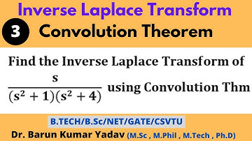 Convolution Theorem | Inverse Laplace Transform | part 13 | #barunmaths #bsc #ConvolutionTheorem
