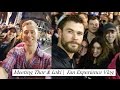 Meeting Chris Hemsworth & Tom Hiddleston | Fan Experience VLOG