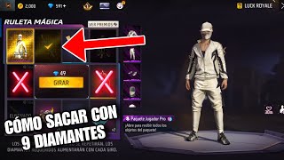 ✅ Cómo Sacar La Nueva Ruleta Mágica Conjunto Jugador Pro Con 9 Diamantes En Free Fire 😎
