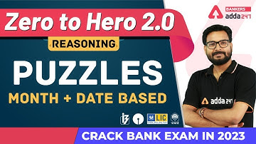 Reasoning Puzzles Month & Date Based | Banking Foundation Adda247 (Class 30)