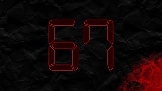 Countdown from 67 to 0 in RED
