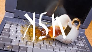 compressed into 5 seconds - How To Fix a Water Damaged Laptop