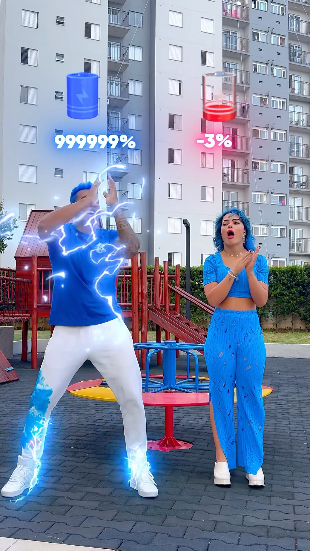 Quem está com bateria AZUL AÍ? ??​⁠@mayca.brasil #dancer #trend #short #funny