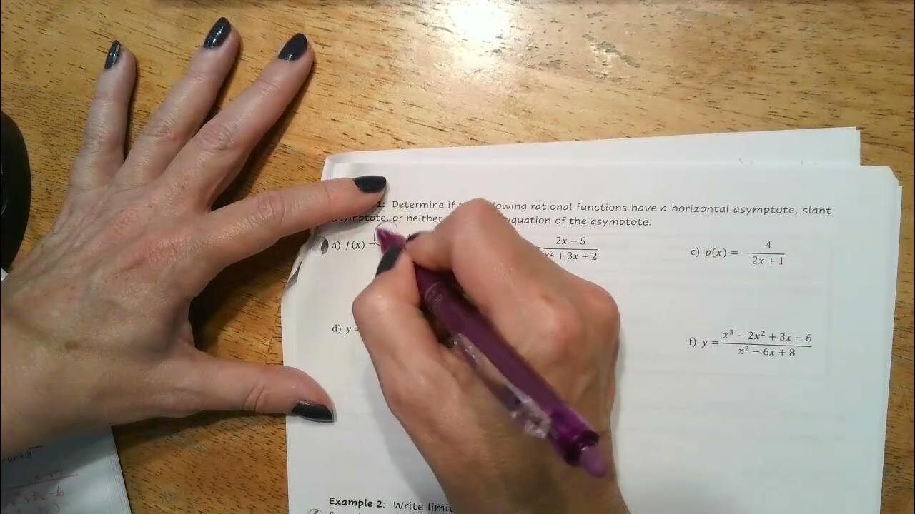 1 7 rational functions and end behavior youtube