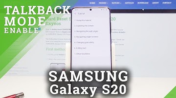 How to Enable Voice Assistant in SAMSUNG Galaxy S20 – Find Talkback Mode